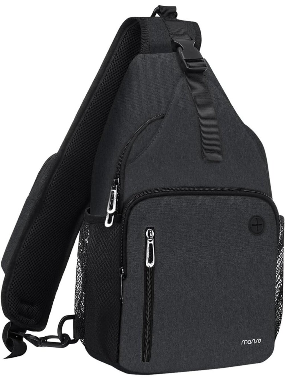 Women's Slate Gray Sling Backpack Travel Hiking Daypack Crossbody Shoulder Bag
